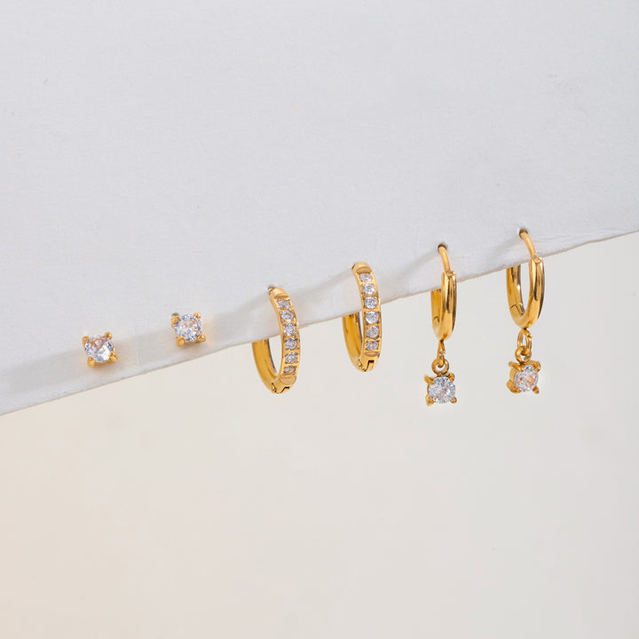 Salina Crystal Layering Earrings