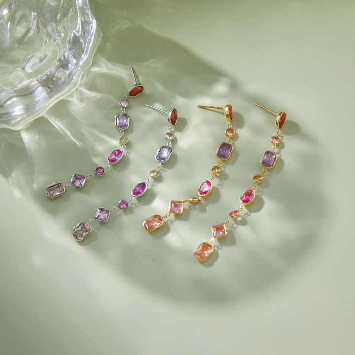 Marea Prismatic Cascade Earrings