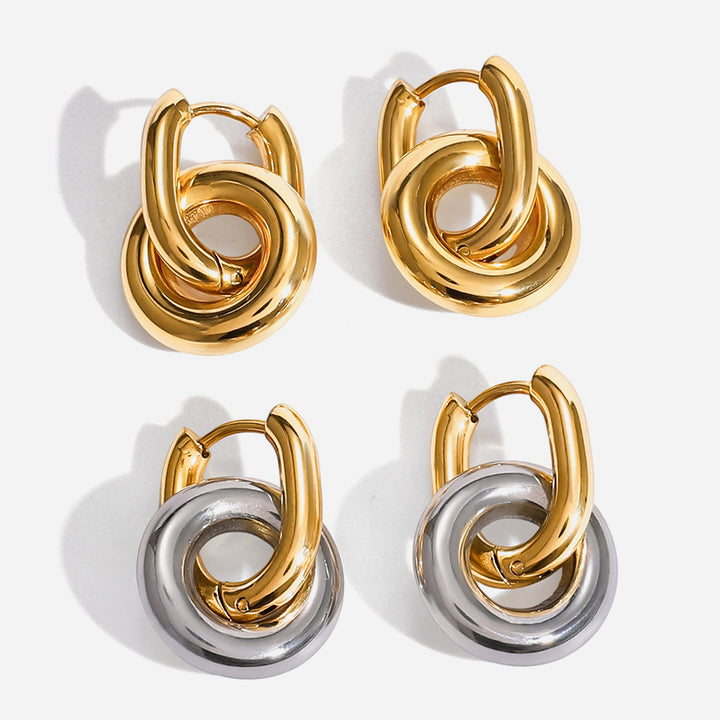 Marea Interlocking Chain Earrings