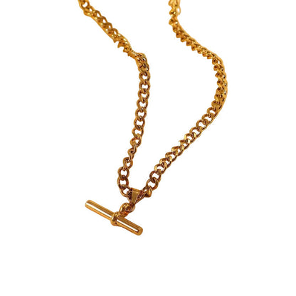 Calanque Polished Bar Link Necklace