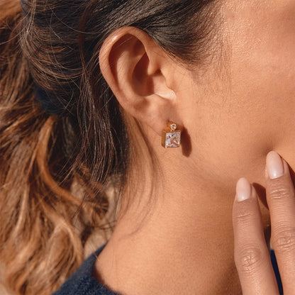 Salina Faceted Zircon Stud Earrings