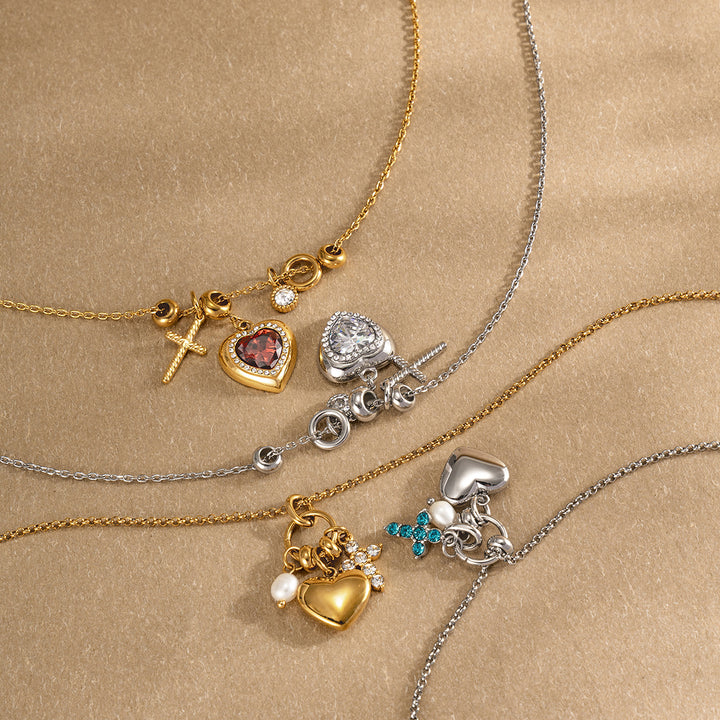 Marea Aqua Faceted Fish Necklace