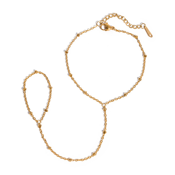 Lagoon Dotted Hand Harness Bracelet