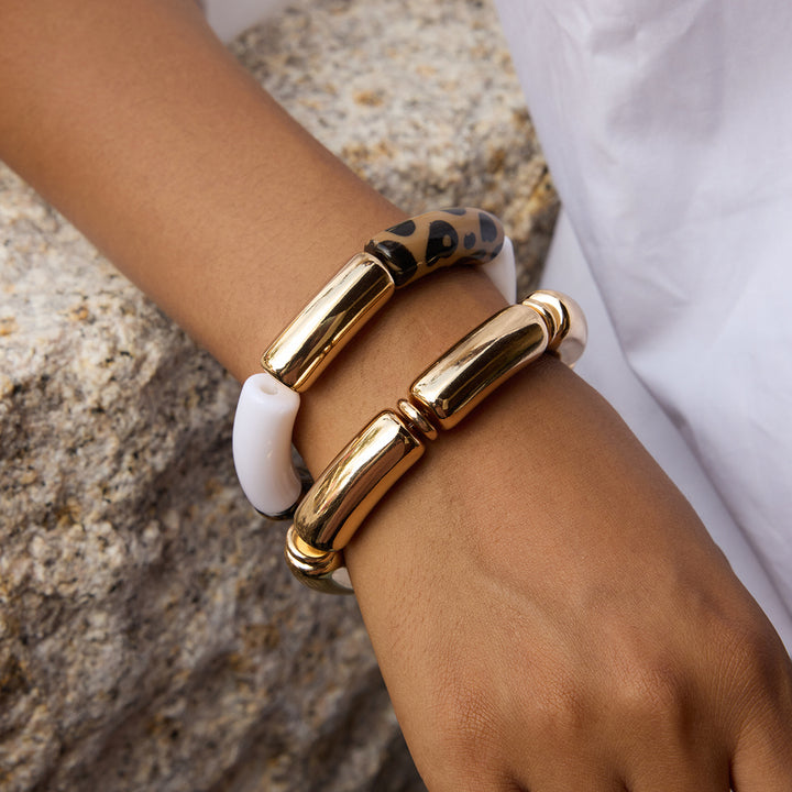 Palma Reed Segment Bangle Bracelet