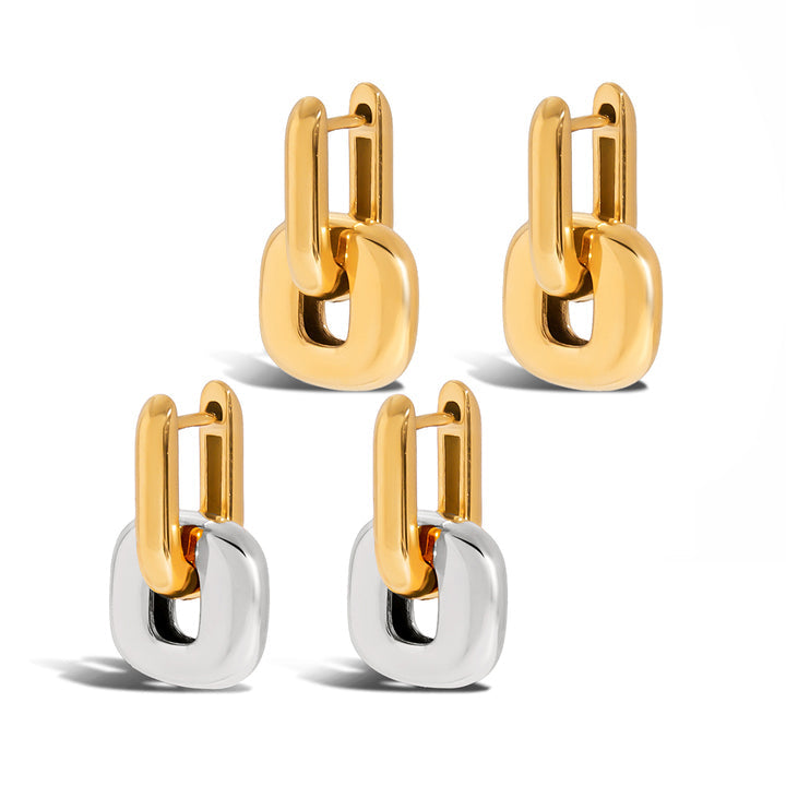 Marea Interlocking Chain Earrings