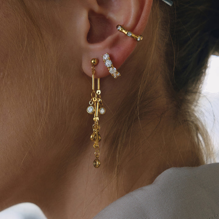 Salina Cascading Crystal Earrings