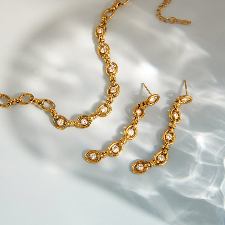 Marea Open Link Stone Bracelet