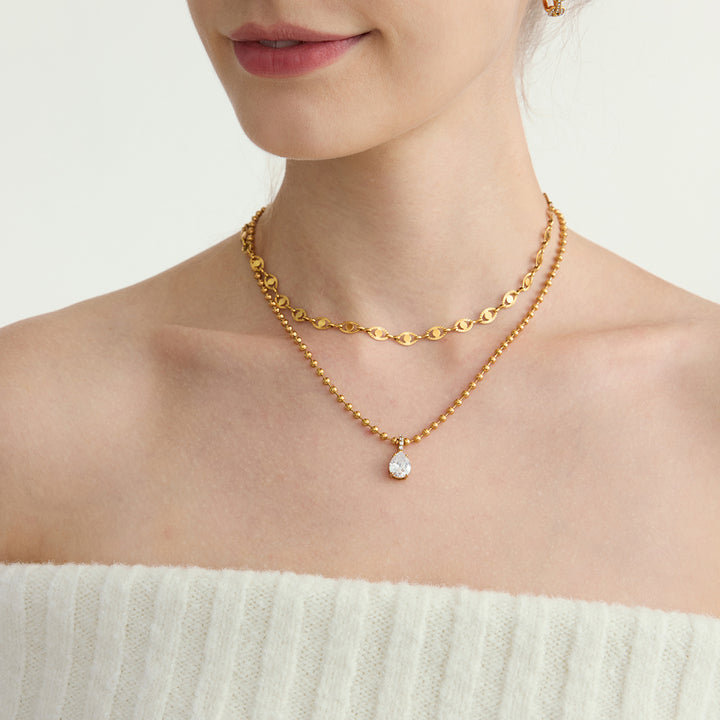 Halcyon Framed Zircon Necklace