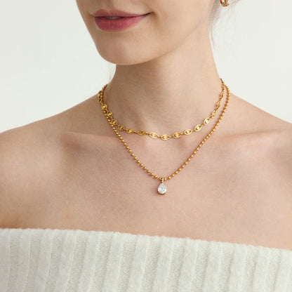 Halcyon Framed Zircon Necklace