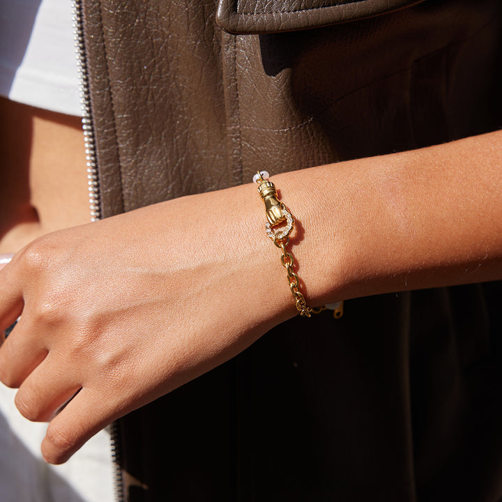 Salina Palm Talisman Pearl Bracelet
