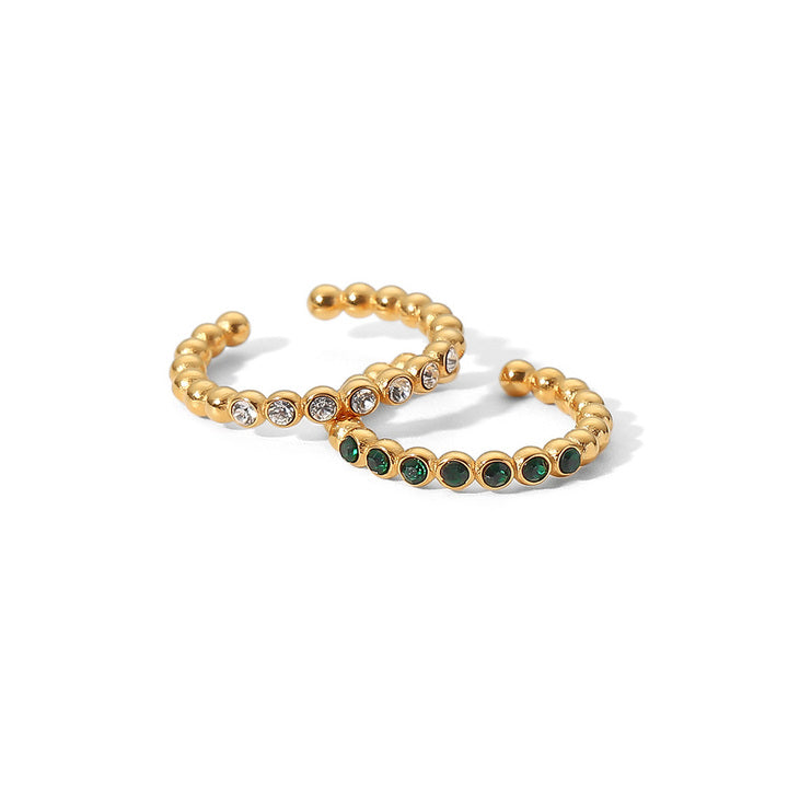 Marea Pebbled Stone Stacking Ring