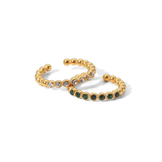 Marea Pebbled Stone Stacking Ring