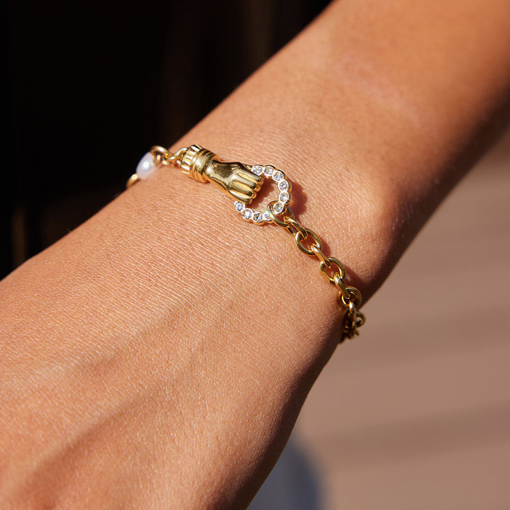 Salina Palm Talisman Pearl Bracelet