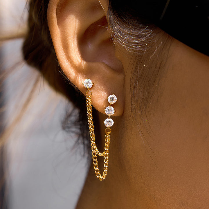 Salina Zircon Cascade Earrings