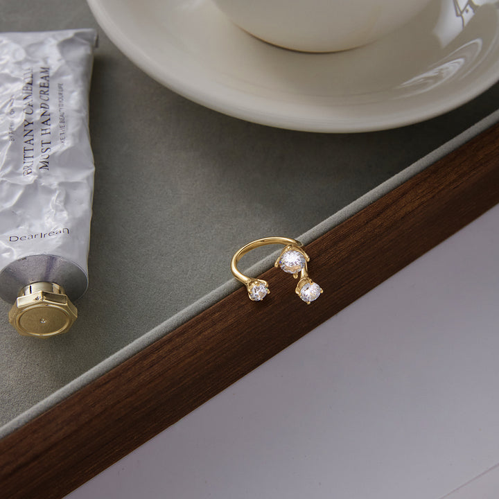 Alba Trio Stone Cuff Ring