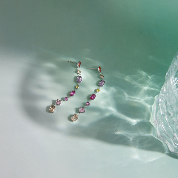 Marea Prismatic Cascade Earrings