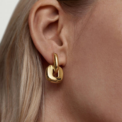 Marea Interlocking Chain Earrings