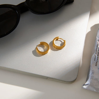 Calanque Woven Huggie Earrings