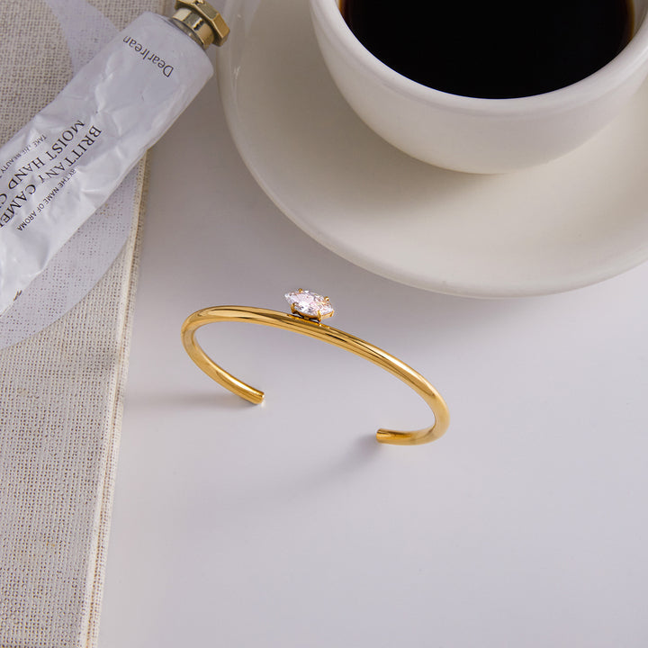 Marea Petal-Cut Open Bracelet