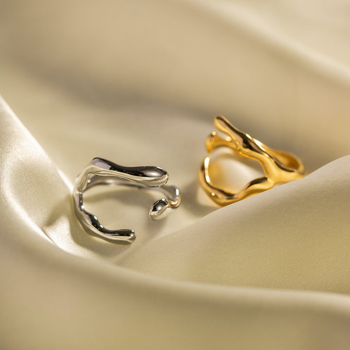 Calanque Molten Freeform Ring