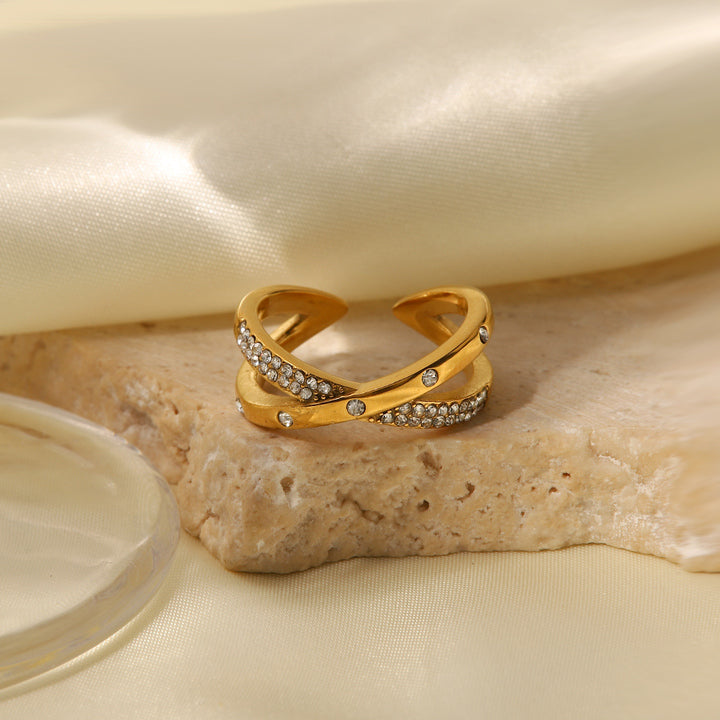 Marea Twin Band Wrap Ring