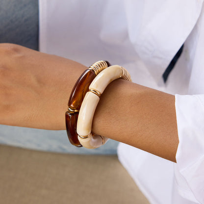 Palma Reed Segment Bangle Bracelet