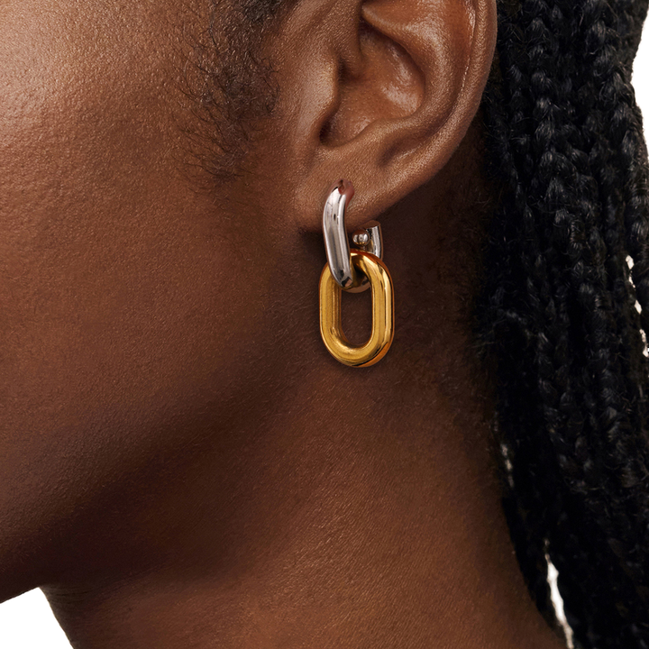 Marea Looped Oval Earrings