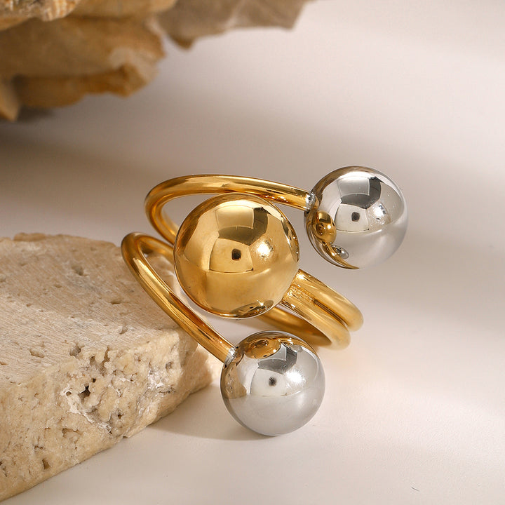 Marea Bicolour Orb Ring