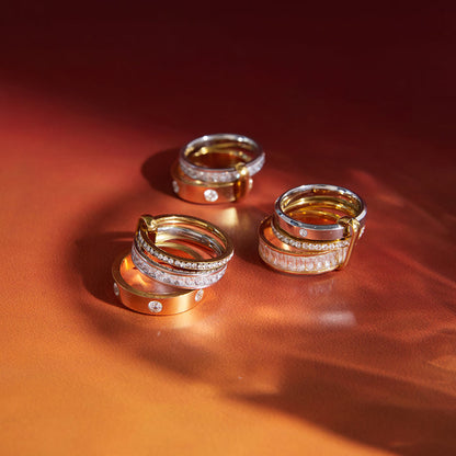 Marea Tiered Mixed Metal Ring
