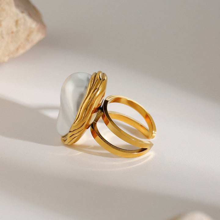 Ondine Freeform Pearl Cuff Ring