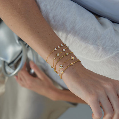 Samphire Petal Station Bracelet