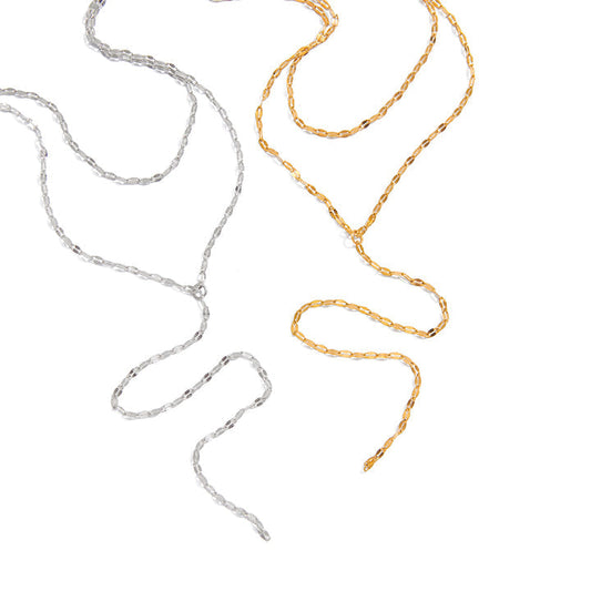 Marea Twin Strand Drop Necklace