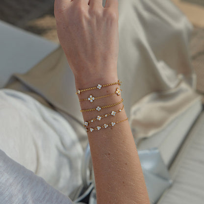 Samphire Petal Station Bracelet