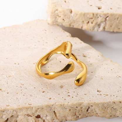Calanque Molten Freeform Ring