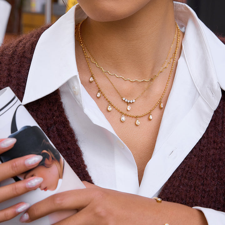 Marea Ridged Chain Necklace