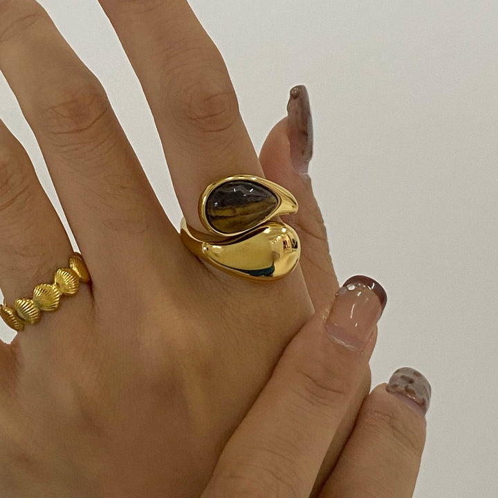 Marea Crossover Tiger Eye Ring