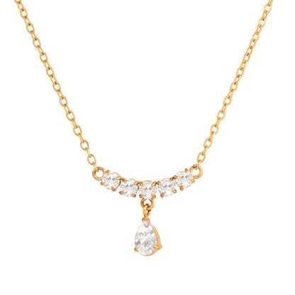 Marea Teardrop Crystal Necklace