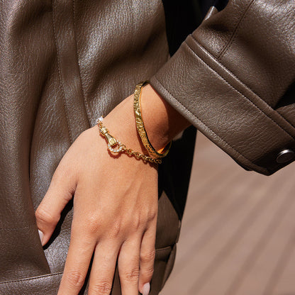Salina Palm Talisman Pearl Bracelet