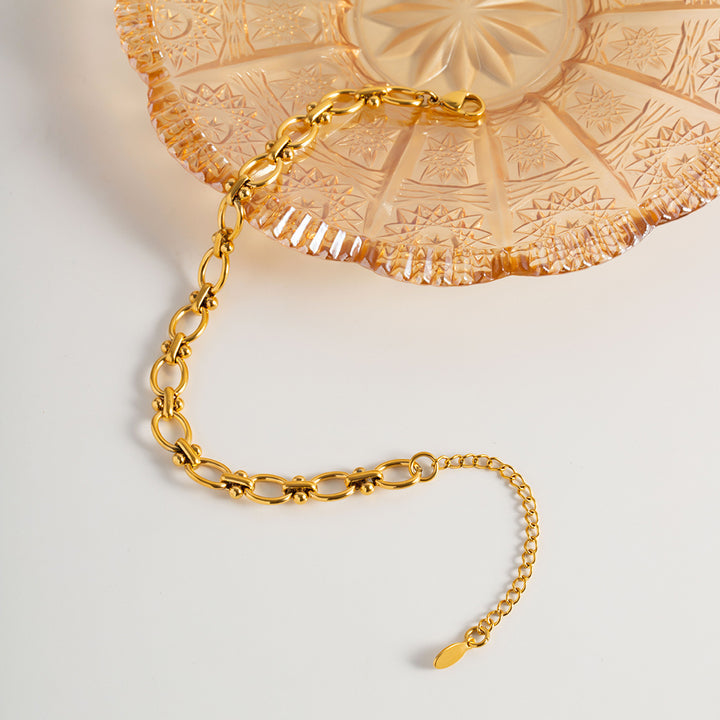 Marea Beaded Oval Link Bracelet