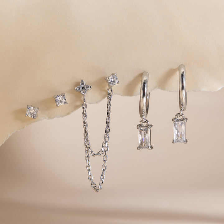 Marea Asymmetric Multi-Piece Earrings