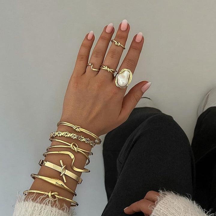 Ondine Freeform Pearl Cuff Ring