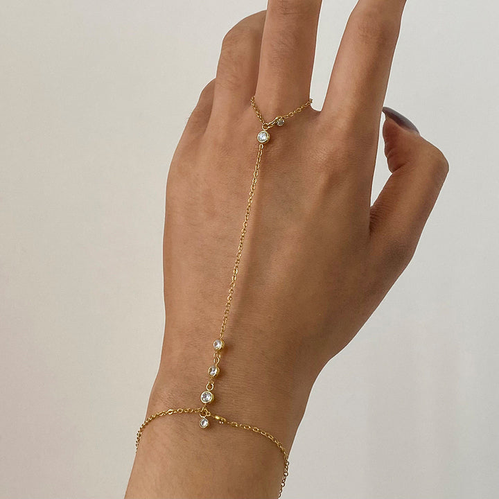 Calanque Ring-Linked Stone Bracelet