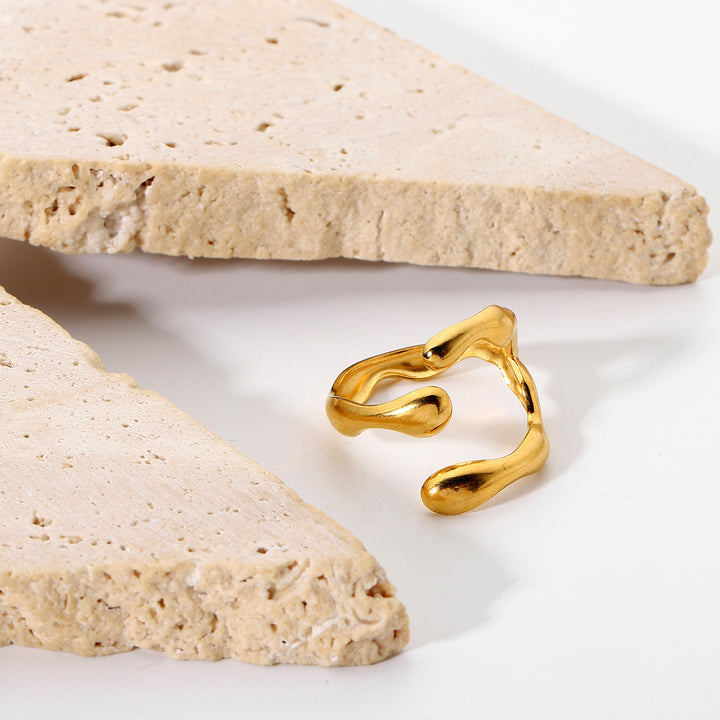 Calanque Molten Freeform Ring