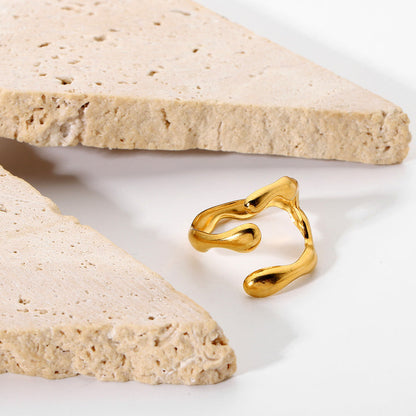 Calanque Molten Freeform Ring