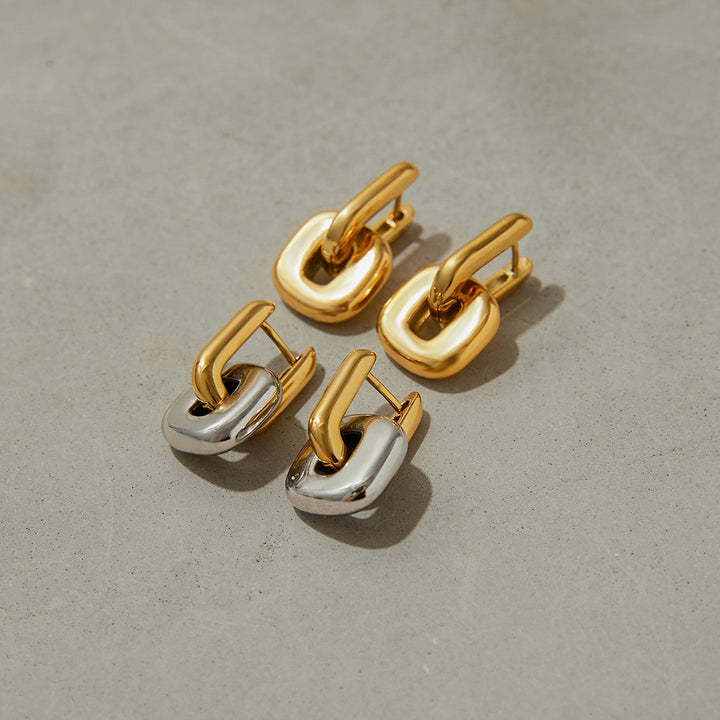 Marea Interlocking Chain Earrings