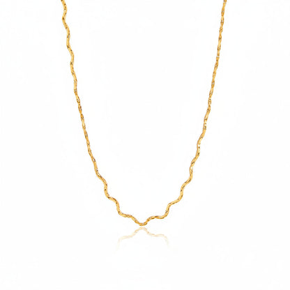 Marea Ridged Chain Necklace