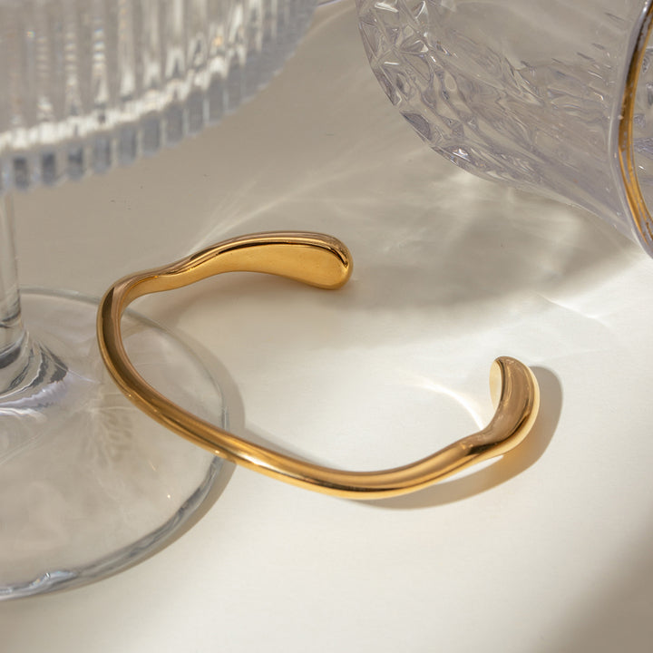 Marea Mirror-Polished Open Bracelet