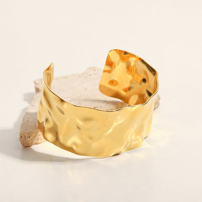 Solana Textured Open Band Bracelet