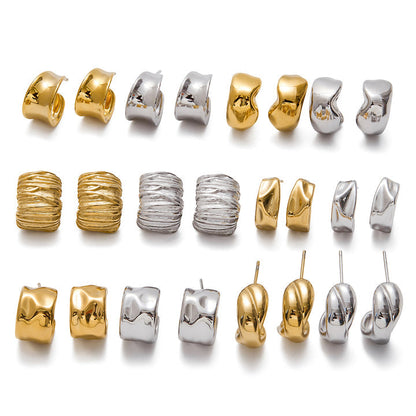 Marea Bold Sculpted Hoop Earrings