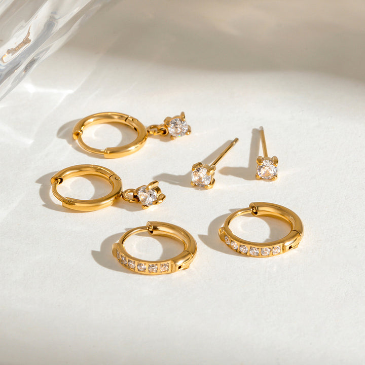 Salina Crystal Layering Earrings